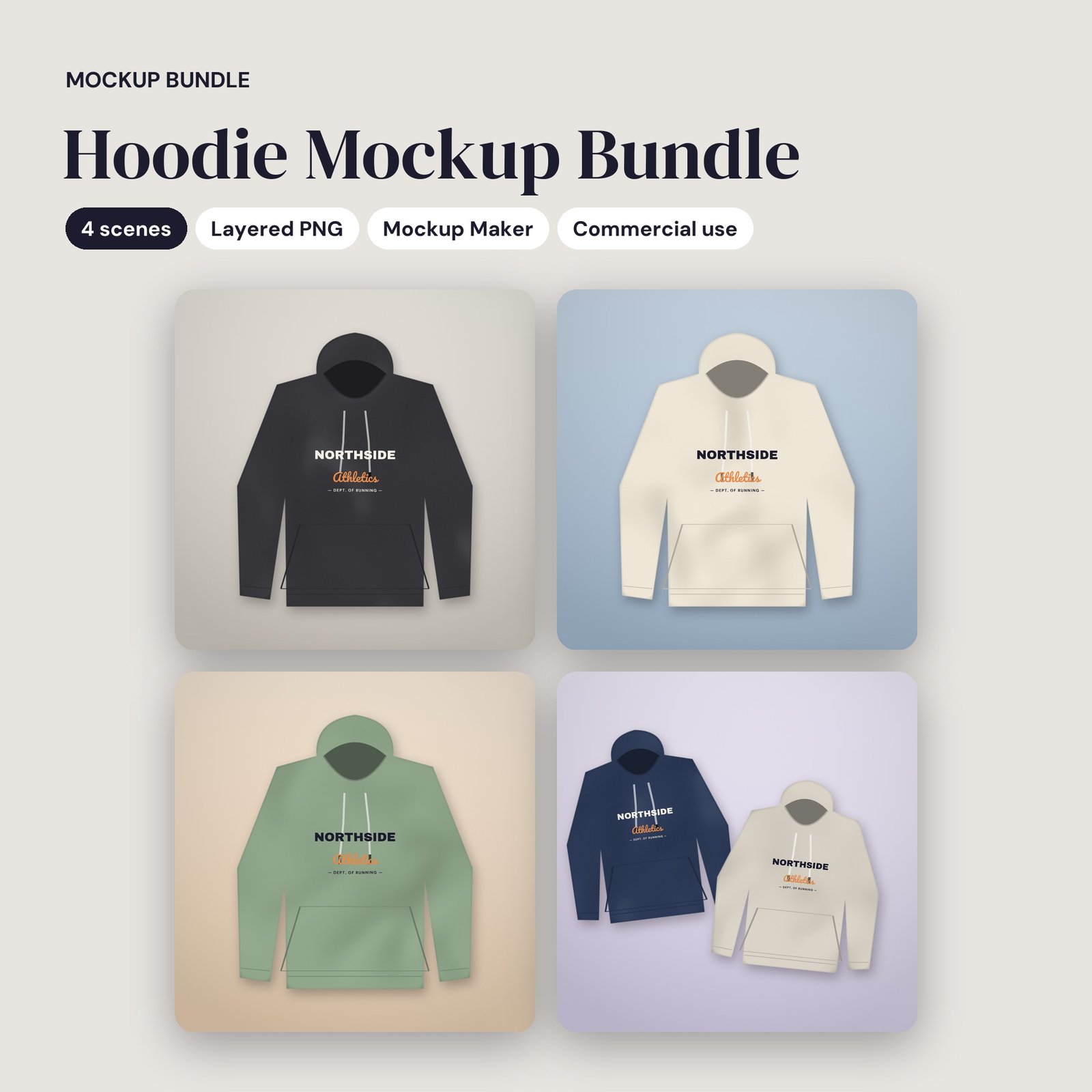 Hoodie Mockup Bundle - cover