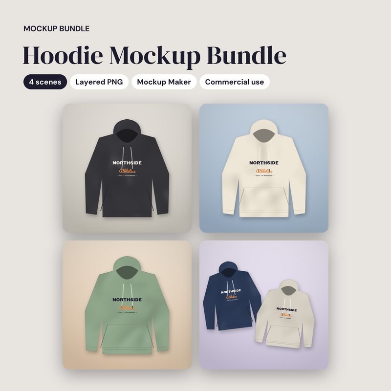 Hoodie Mockup Bundle - cover